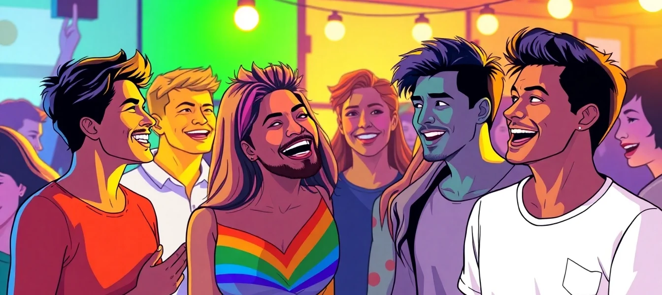 Visually engaging scene representing inclusion and diversity with a focus on https://789f.gay platform's welcoming atmosphere, featuring smiling people in colorful settings for accessibility.