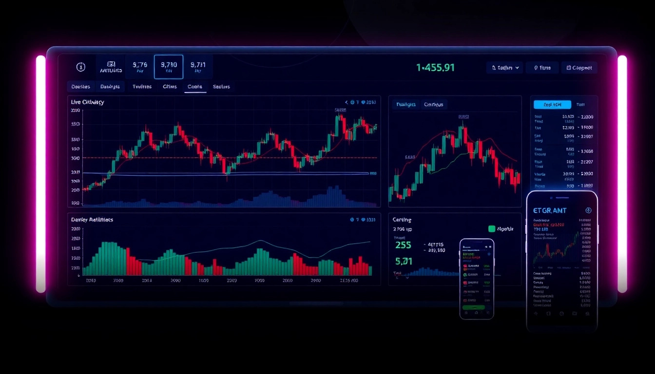 AICoin cryptocurrency platform showcasing real-time market charts and secure trading interface on multiple devices for investors.
