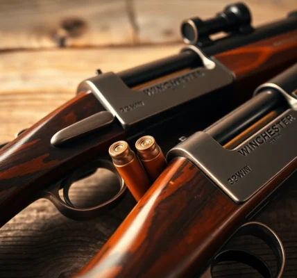 Detailed shot of a 32WIN cartridge nestled in a classic lever-action rifle, highlighting historical appeal and firearm craftsmanship.