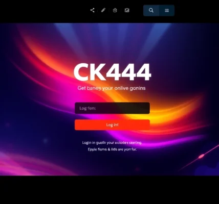 Secure ck444 login page showing user authentication with bold buttons and vibrant visuals, inviting players to access their accounts securely.