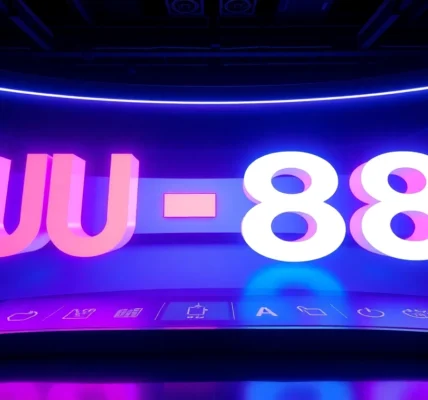 Engaging visual of the UU 88 branding with sleek design, representing online gaming or digital services, highlighting innovation and reliability.