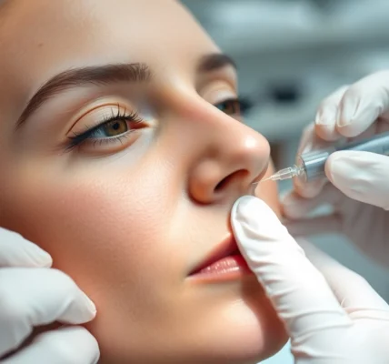 Botulinumtoxin injection performed by a specialist in a modern clinic to reduce facial wrinkles and restore a youthful look.