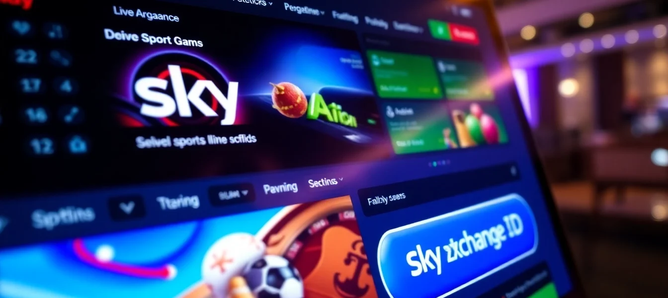 Easy-to-use Sky Exchange ID registration page showcasing live sports betting options and casino games on a secure platform for Indian users.