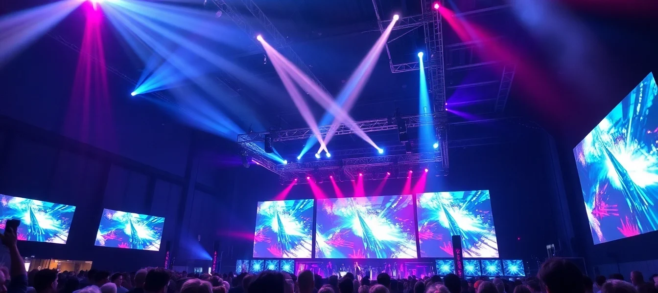 Medientechnik Köln: Professional event setup with high-quality audio, lighting, and video for successful events in Cologne.