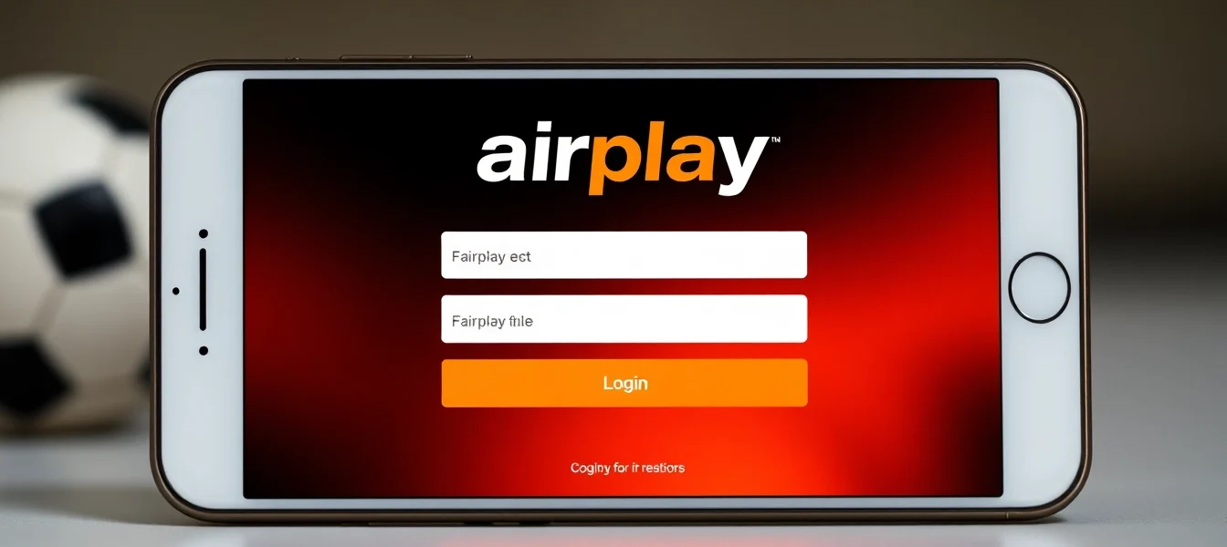Fairplay login interface on mobile device with vibrant orange and black design demonstrating seamless betting access and user login process