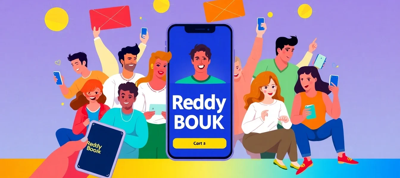 Reddy Book Club engaging users with community betting on mobile, highlighting trust and security aspects.