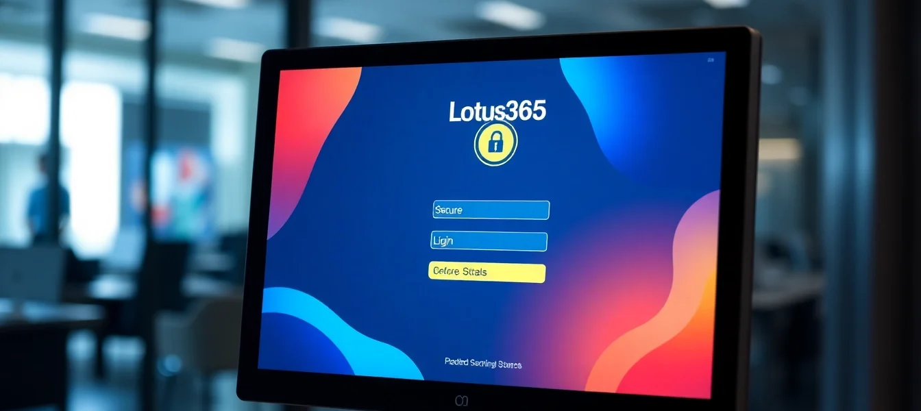 Secure login page for Lotus365 Book emphasizing password change and user ID management, designed with user-friendly interface and vibrant color palette for easy navigation.