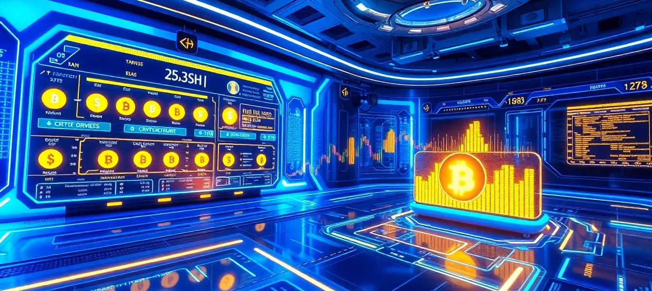Professional interface showcasing a secure crypto exchange platform with real-time trading