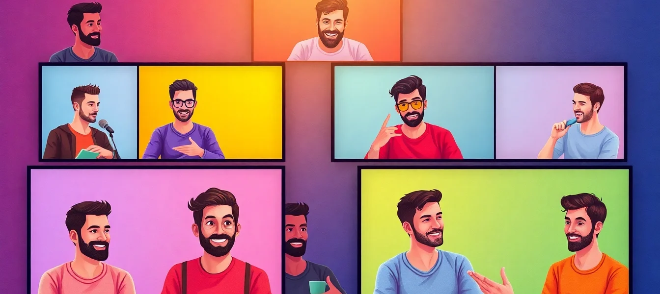 Engaging gay chat platform with diverse users connecting securely online for conversation and