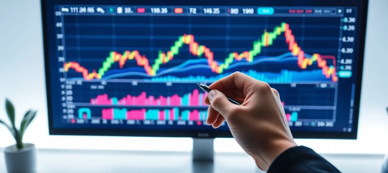 Trading view platform showcasing real-time market charts and analysis tools for traders and