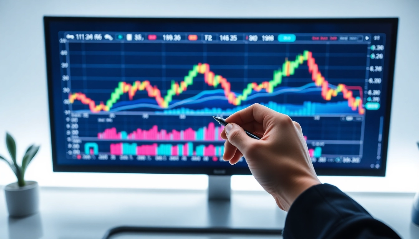 Trading view platform showcasing real-time market charts and analysis tools for traders and