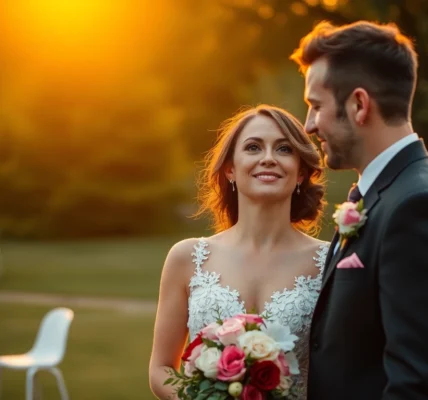 Professional eskuvo fotos capturing natural romantic moments at a wedding venue with emphasis